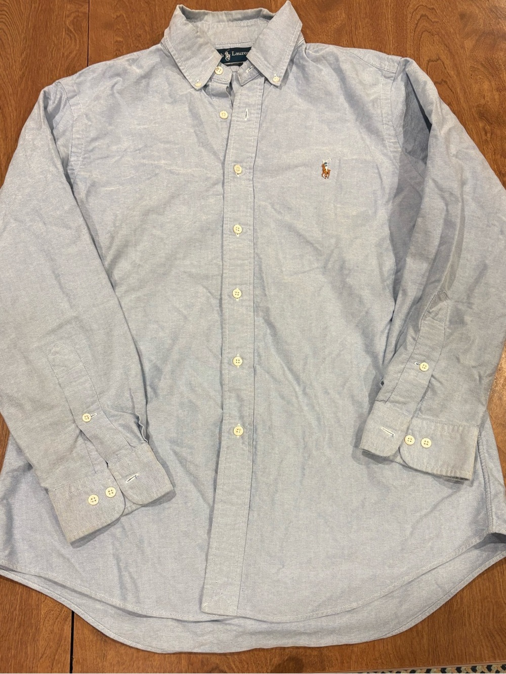 Ralph Lauren Light Blue Iconic Button-Down Oxford Dress Shirt
